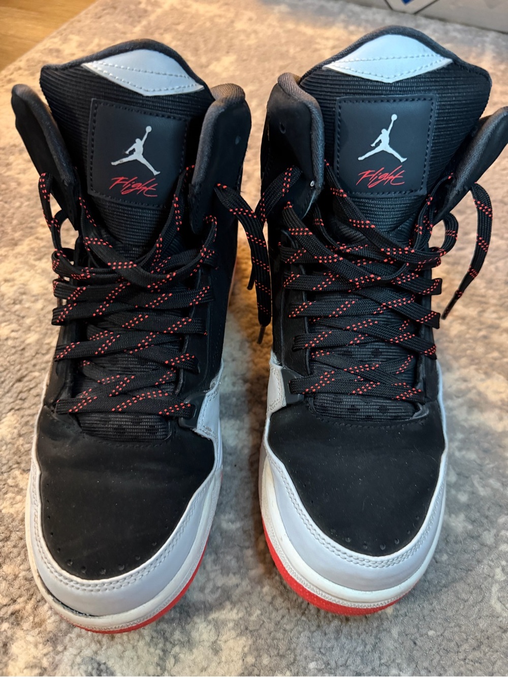 Jordan Kids High-Top Sneakers in Black/Gray/Red
